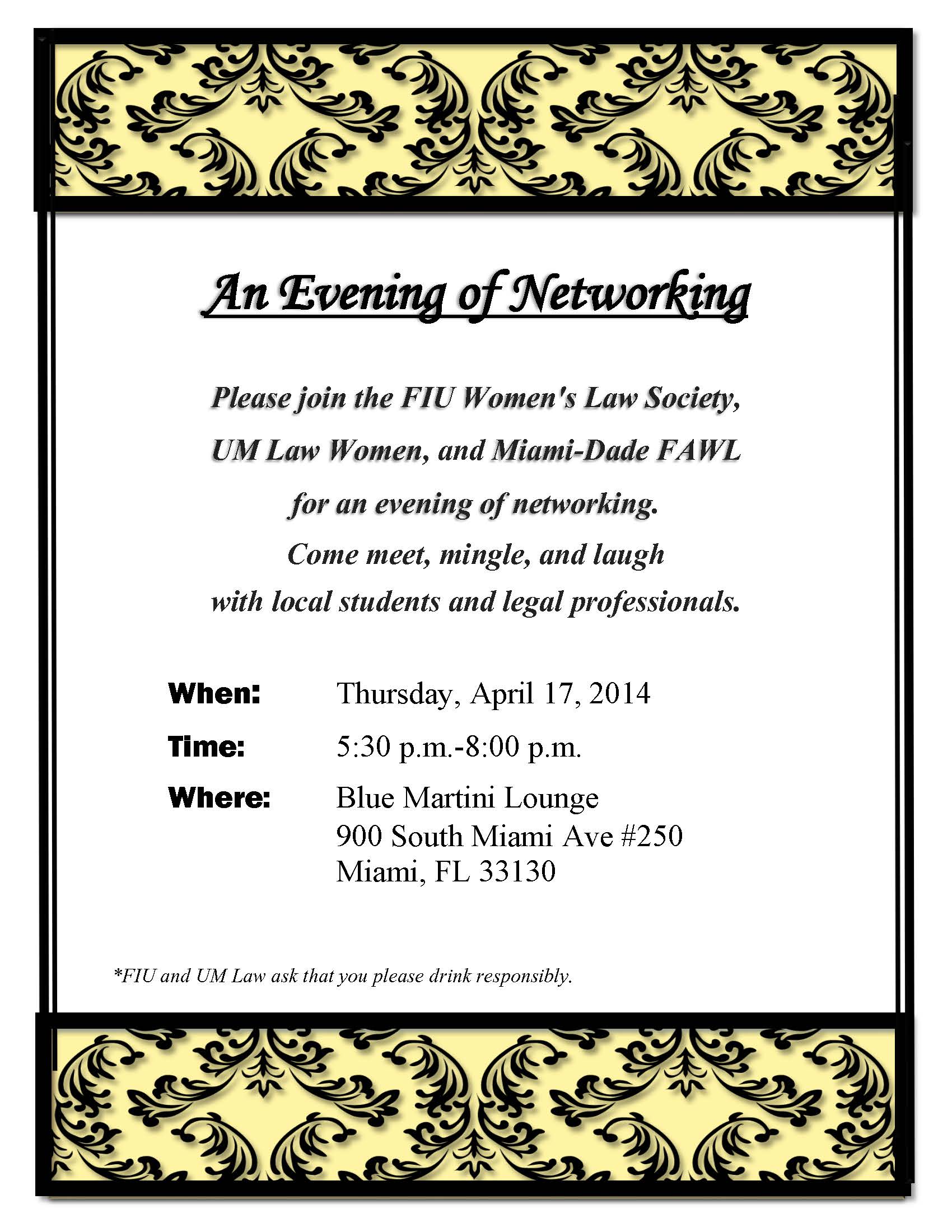 An Evening of Networking